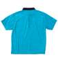 SY32 by SWEET YEARS カモエンボスカラー半袖シャツ ターコイズ: バックスタイル