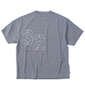 SY32 by SWEET YEARS ステンシルロゴ半袖Tシャツ ブラック×グレー: バックスタイル