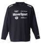 MOVESPORT ドライメッシュオーセンティックロゴ長袖Tシャツ ブラック