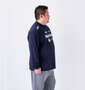 MOVESPORT ドライメッシュオーセンティックロゴ長袖Tシャツ ネイビー: