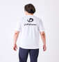 Phiten RAKUシャツロゴ入り半袖Tシャツ ホワイト×ブラック: