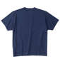 Mc.S.P オーガニックコットンクルーネック半袖Tシャツ ネイビー杢: バックスタイル