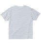 Mc.S.P オーガニックコットンボーダークルーネック半袖Tシャツ オフホワイト: バックスタイル
