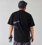 Reebok サイドベクターグラフィック半袖Tシャツ ブラック: