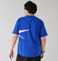 Reebok サイドベクターグラフィック半袖Tシャツ ブルー: