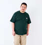 BEN DAVIS BEN'Sポケット付半袖Tシャツ ダークグリーン: 身長：176.5cm/バスト：118cm/着用サイズ：3L