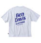 BEN DAVIS フロッキーロゴ半袖Tシャツ オートミール: バックスタイル