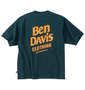 BEN DAVIS フロッキーロゴ半袖Tシャツ ボトルグリーン: バックスタイル