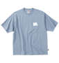 BEN DAVIS カーウォッシュ半袖Tシャツ ブルーグレー: フロントスタイル