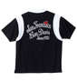 BEN DAVIS ジャージーボウリング半袖シャツ ブラック: バックスタイル