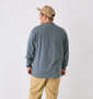 BEN DAVIS ピスポケット付長袖Tシャツ グレー: