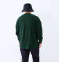 BEN DAVIS ピスポケット付長袖Tシャツ ダークグリーン: