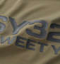 SY32 by SWEET YEARS マットストレッチポンチ半袖モックネックシャツ カーキ:
