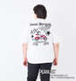 FLAGSTAFF×PEANUTS スヌーピーコラボ半袖Tシャツ ホワイト: 身長：182cm/バスト：123cm/着用サイズ：3L
