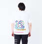 SY32 by SWEET YEARS ネオンビッグロゴ半袖Tシャツ ホワイト: