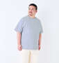 Goodwear USAコットンポケット付半袖Tシャツ モクグレー: 身長：176.5cm/バスト：118cm/着用サイズ：3L