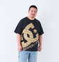 DCSHOES 25MONO BIG STAR半袖Tシャツ ブラック: 身長：176.5cm/バスト：118cm/着用サイズ：3L