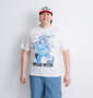 PSYCHO NATION サイコ×寝田ルネ ゲーマー半袖Tシャツ ホワイト: 身長：182cm/バスト：123cm/着用サイズ：3L
