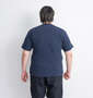 Mc.S.P オーガニックコットンクルーネック半袖Tシャツ ネイビー杢: