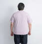Mc.S.P オーガニックコットンクルーネック半袖Tシャツ ライラック: