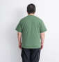 Mc.S.P オーガニックコットンクルーネック半袖Tシャツ グリーン: