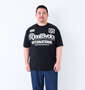 RealBvoice DRYストレッチW-WINGS半袖Tシャツ ブラック: 身長：176.5cm/バスト：118cm/着用サイズ：3L