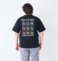 (What it isNt) 天竺プリント半袖Tシャツ ブラック: 身長：182cm/バスト：123cm/着用サイズ：3L