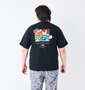 (What it isNt) 天竺プリント半袖Tシャツ ブラック: 身長：182cm/バスト：123cm/着用サイズ：3L
