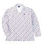 FILA GOLF ハーフジップ裏起毛長袖シャツ ホワイト