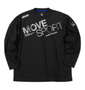 MOVESPORT ドライメッシュビッグロゴ長袖シャツ ブラック