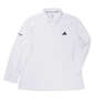 adidas golf シーズナルジャガード長袖シャツ ホワイト