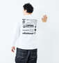 ELEMENT NUMBER長袖Tシャツ ホワイト: 身長：182cm/バスト：123cm/着用サイズ：3L