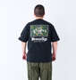 BRONZE AGE プリント半袖Tシャツ ブラック: 身長：176.5cm/バスト：118cm/着用サイズ：3L