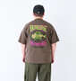 BRONZE AGE プリント半袖Tシャツ グレージュ: 身長：176.5cm/バスト：118cm/着用サイズ：3L