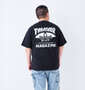 THRASHER Emblem半袖Tシャツ ブラック: 身長：176.5cm/バスト：118cm/着用サイズ：3L