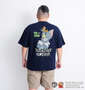 TOM and JERRY 天竺プリントポケット付半袖Tシャツ ネイビー: 身長：178cm/バスト：120cm/着用サイズ：3L