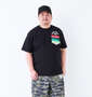 NESTA BRAND 天竺ポケット付半袖Tシャツ ブラック: 身長：176.5cm/バスト：118cm/着用サイズ：3L