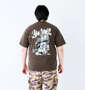BEN DAVIS ビルボードヴィンテージ半袖Tシャツ ブラウン: 身長：182cm/バスト：123cm/着用サイズ：3L