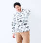 SY32 by SWEET YEARS グラフィックパターン長袖Tシャツ ホワイトシンボル: 身長：182cm/バスト：123cm/着用サイズ：3L