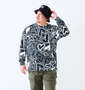 SY32 by SWEET YEARS グラフィックパターン長袖Tシャツ ブラックハート: 身長：176.5cm/バスト：118cm/着用サイズ：3L
