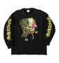 SPONGEBOB 天竺プリント長袖Tシャツ ブラック