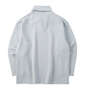 TETE HOMME バイアスパネル柄ボリュームネック長袖Tシャツ ライトグレー: バックスタイル
