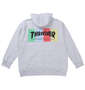 THRASHER フルジップパーカー アッシュ