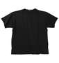EL.FO 無地ポケット付タフ衿クルーネック半袖Tシャツ ブラック