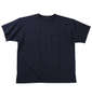 EL.FO 無地ポケット付タフ衿クルーネック半袖Tシャツ ネイビー
