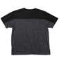 EL.FO DRYクルーネック切替半袖Tシャツ チャコールグレー: バックスタイル