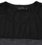 EL.FO DRYクルーネック切替半袖Tシャツ チャコールグレー: