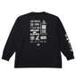 SY32 by SWEET YEARS マルチロゴ長袖Tシャツ ブラック