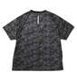 Phiten DRY総柄半袖Tシャツ ブラック: バックスタイル