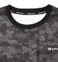 Phiten DRY総柄半袖Tシャツ ブラック: